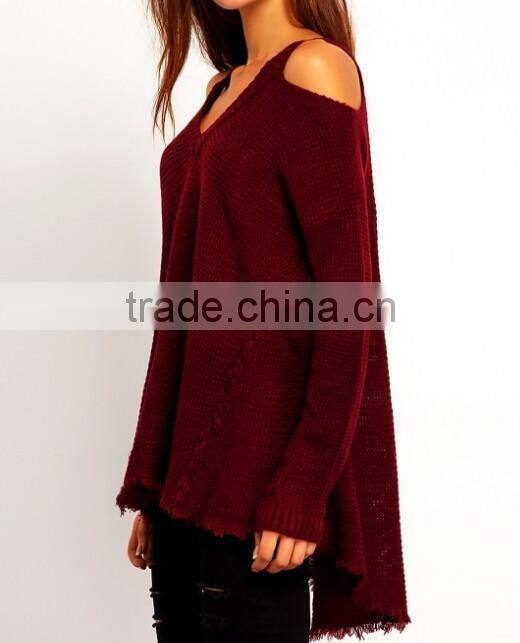 V neck Girls Fashion Clothing Fancy Womens Sweaters
