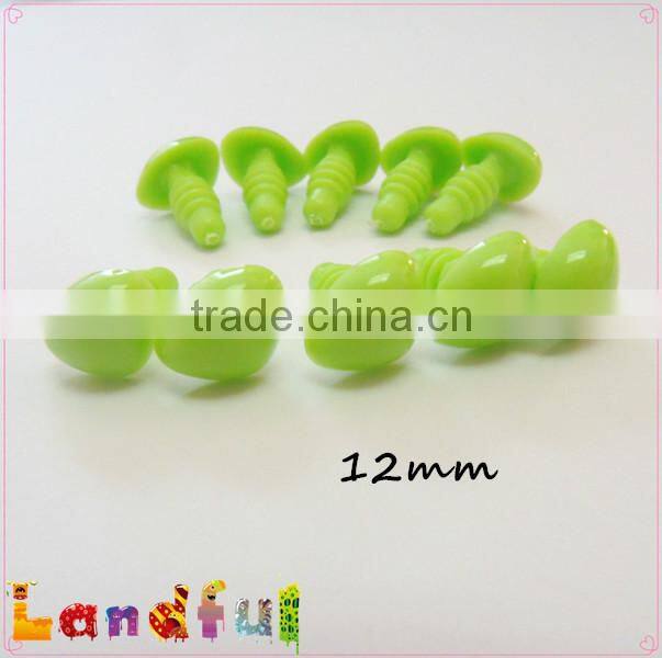 12mm Grass Green Apple Color Safety Nose Triangle Nose Doll Nose