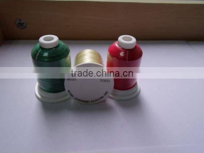 polyestery machine embroidery Thread with golden color