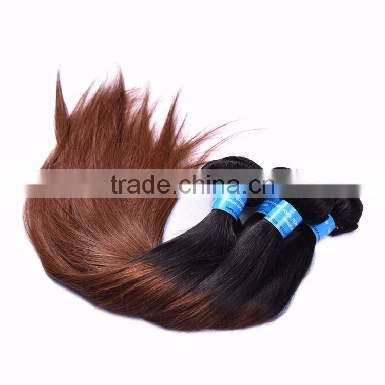 Black Rose Sleek and Silky Straight Peruvian Ombre Hair Weaves 1B/30 Peruvian Human Hair Bundles