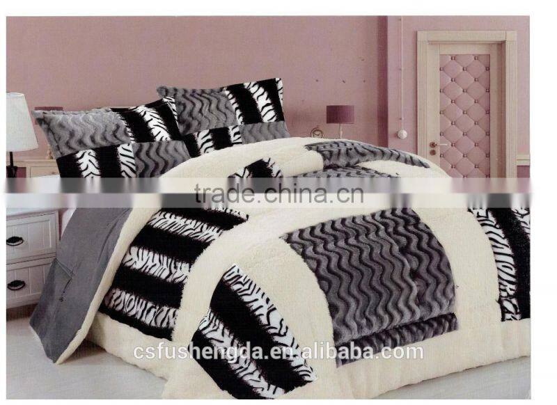 2017 latest design super shining patchwork cover bed for hot selling