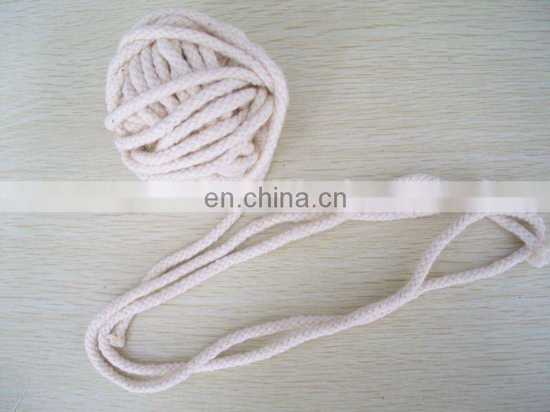 black cotton braided rope