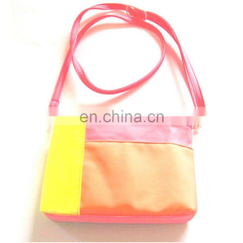 Joint Design Neon Color Girls Fashion PU Crossbody Bag