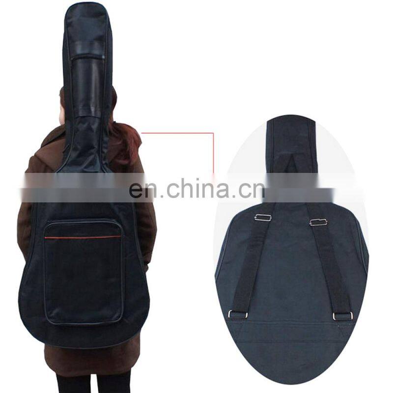 38 Inch Water-Resistant Nylon Guitar Gig Bag with Zippered Pocket
