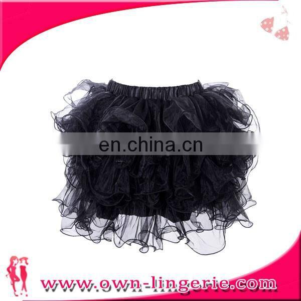 the most popular pure european black lace short women tutu dress