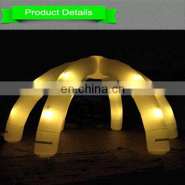 Inflatable arch tent withh led light advertising dome tent for decoration