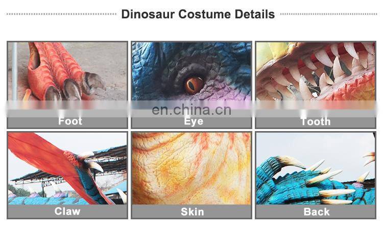 Attractive dragon puppet realistic animatronic dinosaur costume