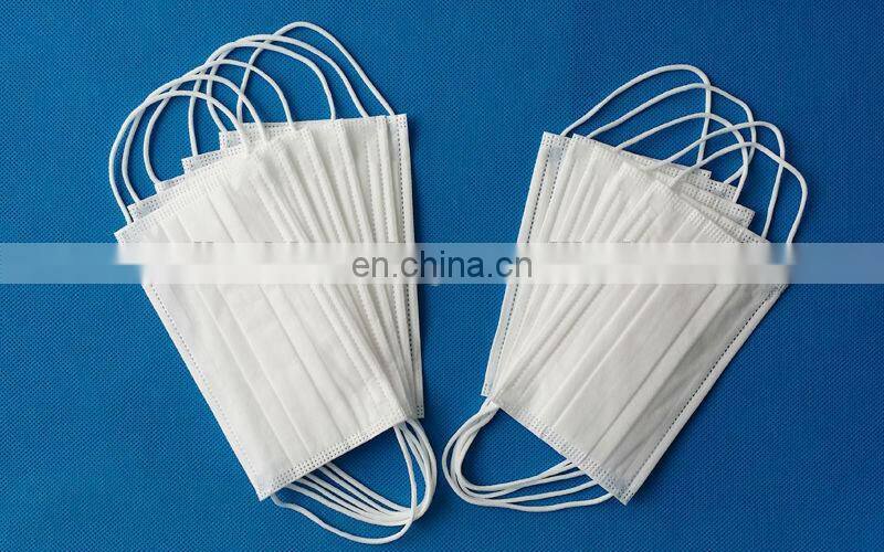 Blue round ear loop 3ply Medical disposable nonwoven face mask