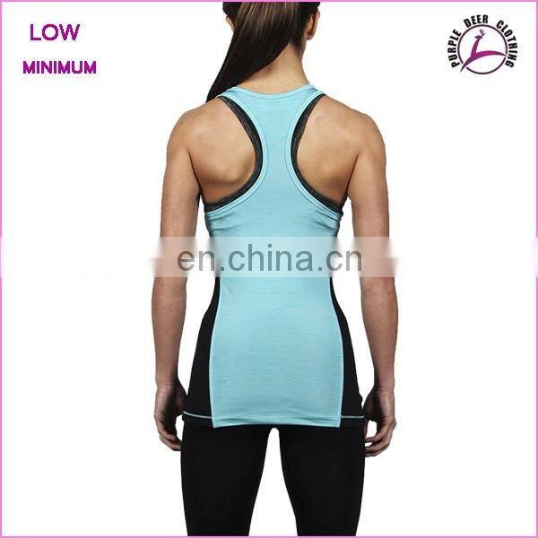 Made in china Ladies custom t-shirt good quality tank top gym