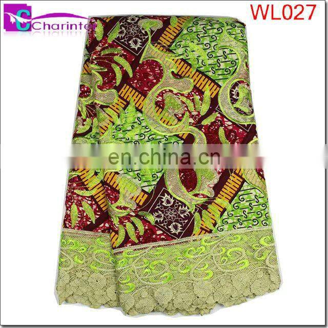 african wax print fabric lace WL026