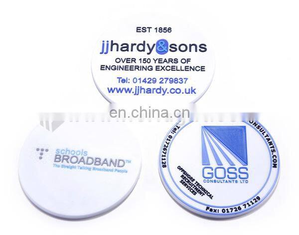 Cute silicone pvc cup coaster factory manufacture