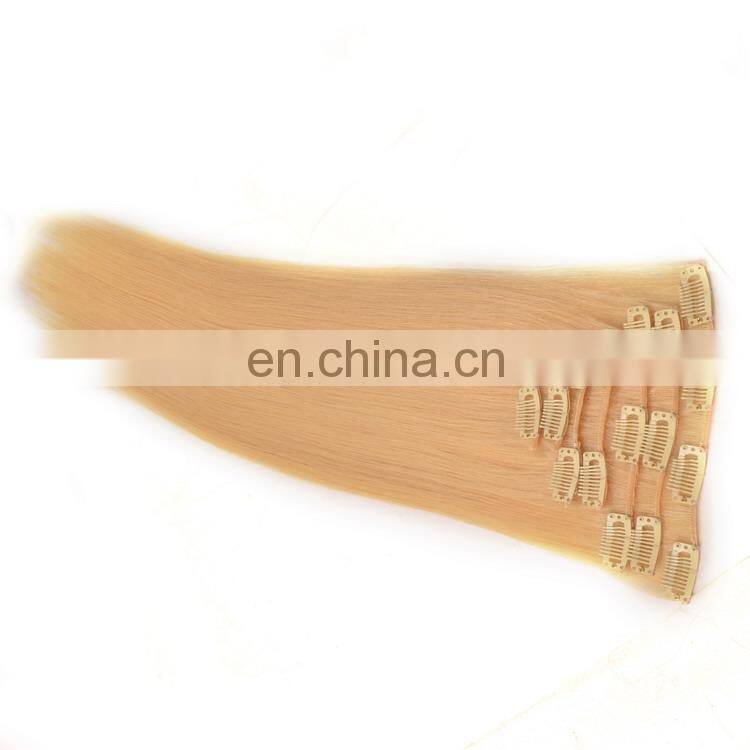 blonde color hair extensions clip in