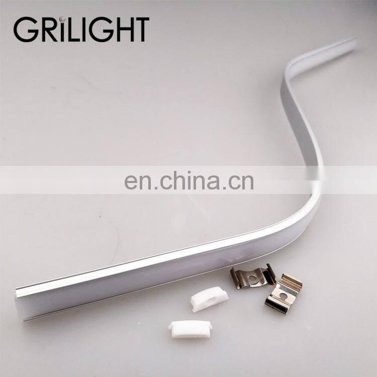 Grilight 6063 extrusion led strip light curved aluminum profile
