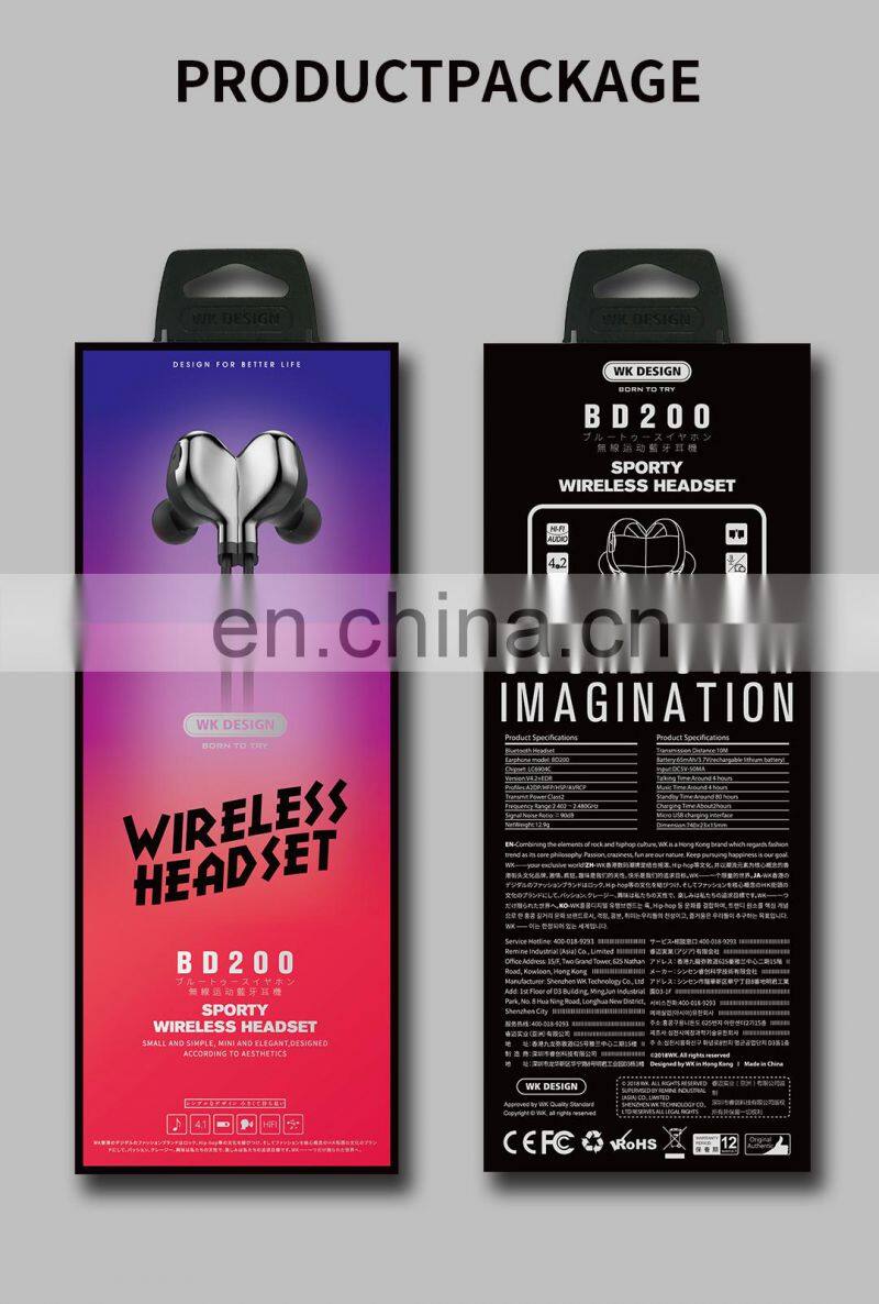 2019 Popular Amazon Mini Bluetooth In Ear Headphone Sport Wireless Headset with Magnetic Storage