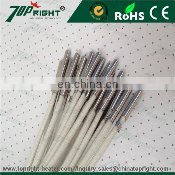 Cartridge heater heating rod with fiber glass wire or pure nickle wire electric heater