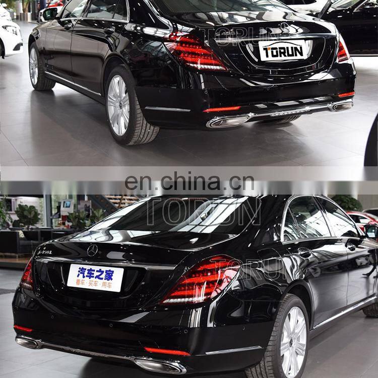 New style Universal car stainless steel Exhaust tip pipe for mercedes benz 18 S Class W222 S65