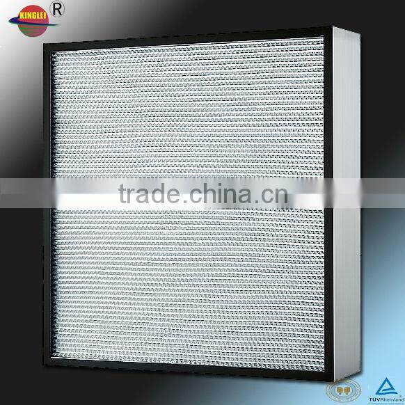 No separator HEPA filter