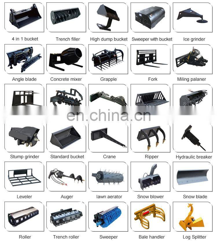 Simple To Operate Cheap Mini Skid Steer Loader Trencher For Sale