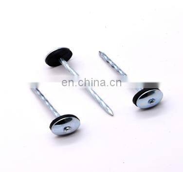 Hot sale galvanized umbrella roofing nails with rubber washer in Peru from XINHAI nail manufacturer