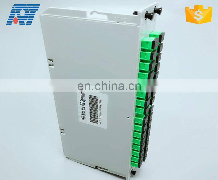 FTTH optical fiber connector 32 ports cassette type PLC splitter with factory price