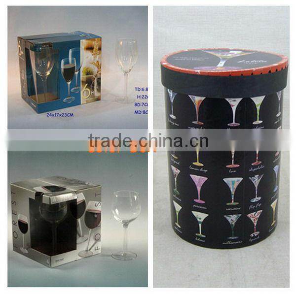 hot selling high quality hand painted red wine glass wholesales