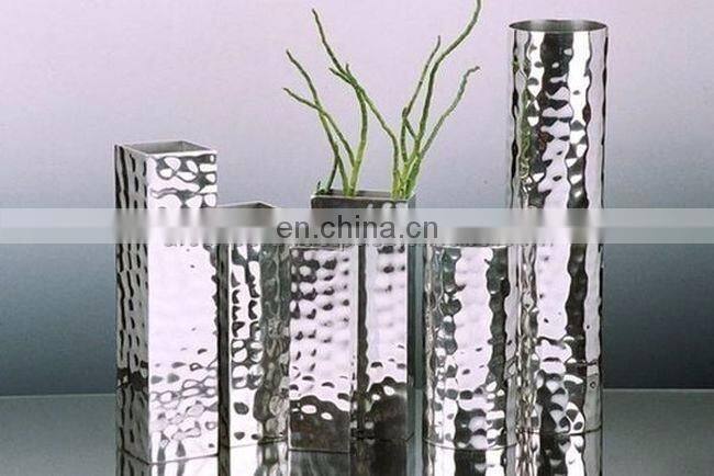 aluminum smooth shiny finished flower pot