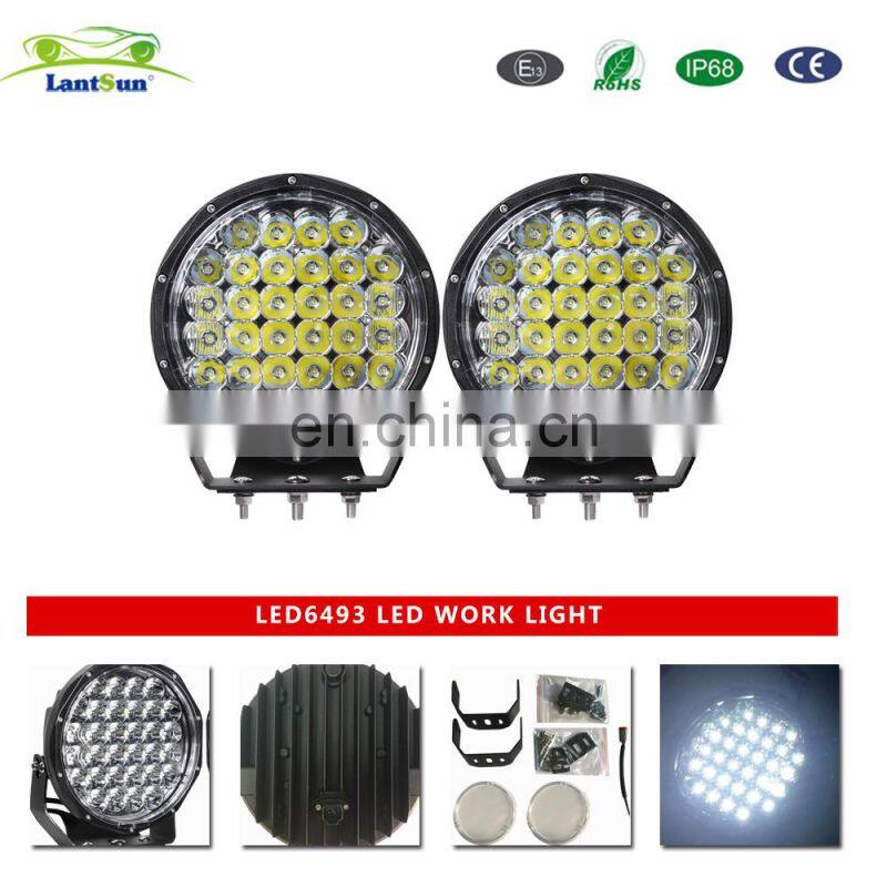 9 inch led fog/driving lights 128w round led work lights combo beam LED6493