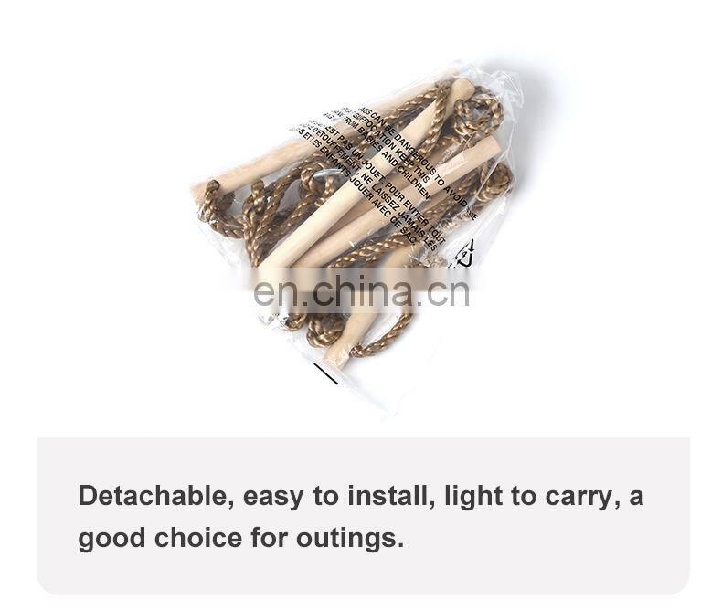 High Quality Kids Swing Set Accessories Wooden Climbing Rope Swing Ladder