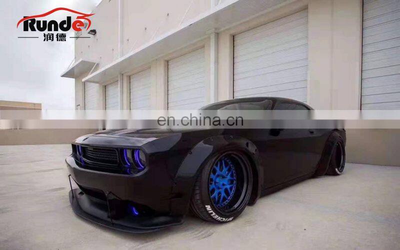 Runde Car Modification Challenger LB Style FRP Material Side Fender Flare Spoiler Wing Body Kit For Dodge Challenger