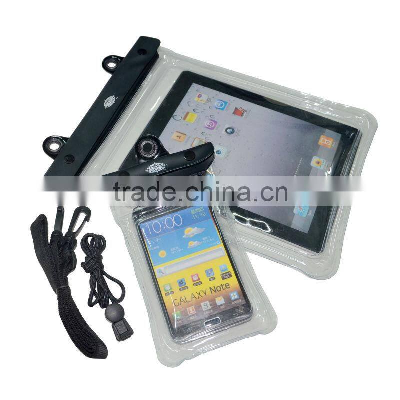 Clear floating Waterproof pouch Water Resistant Dry Bag for iPad 7/10 INCH