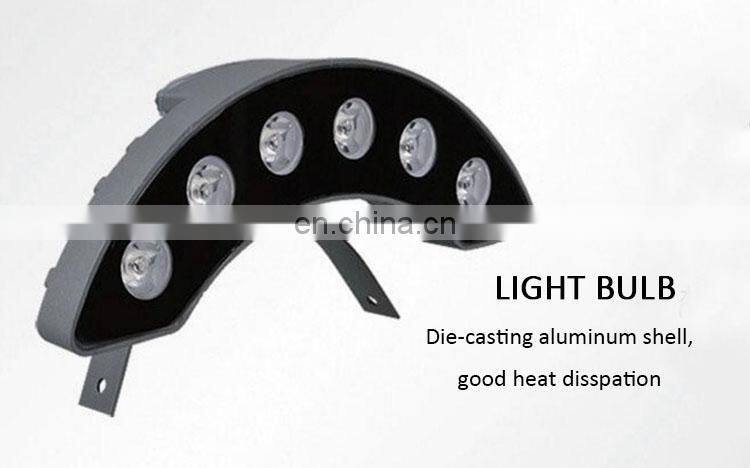 IP65 3W 5W 6W LED Outdoor LED Curve Corrugated Lamp Garden LED Tile Roof Lamps