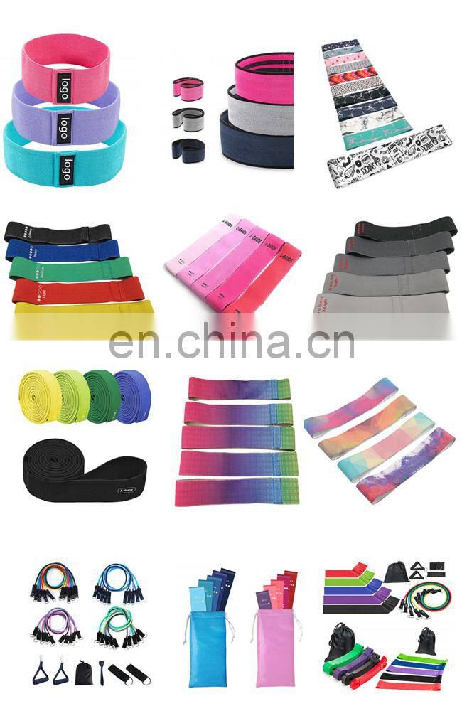 Eco-friendly New Textile Fabric Resistance Loops Bands Set For Legs