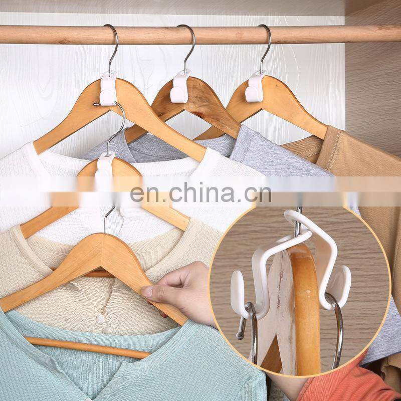 Mini Clothes Hanger Connector Hooks Cascading Plastic Wardrobe Coat Organizer Rack Holder Space Saving for Closet