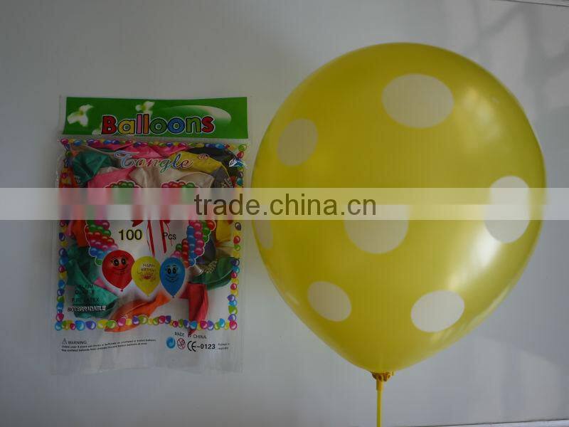 100% natural latex balloon for birthday party decoration