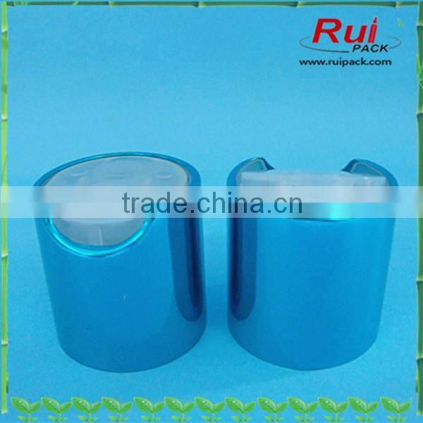 24/410 skin care aluminum disc top cap,Cosmetic press disc top lid