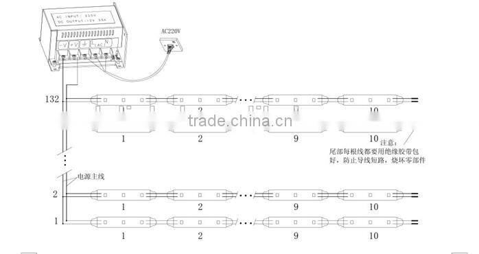 SMD 5730 3chips led module with factory outlet for lighting up letters ligh box and led sign parts
