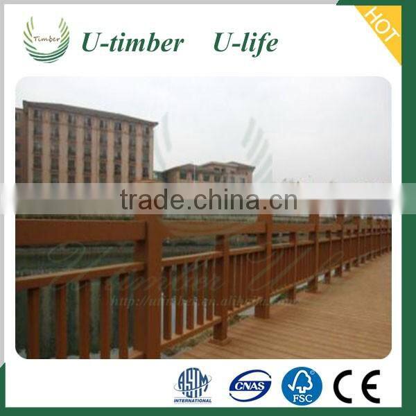 Diversified latest designs WPC composite stainless steel railing
