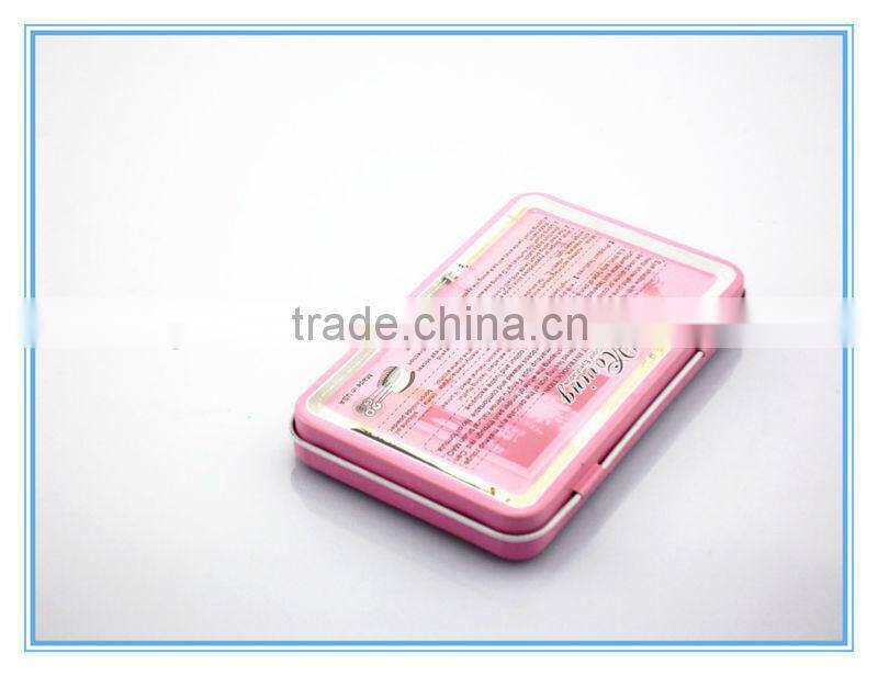 Beautiful rectangular tin box for cosmetic,cosmetic tin box