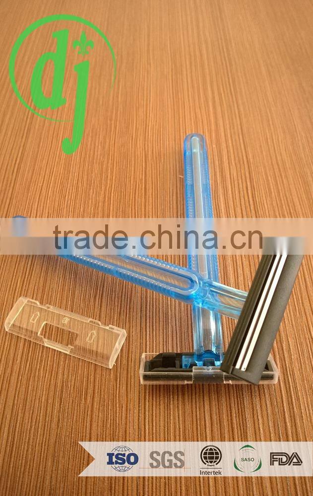 Wholesale Hot Sale shaving brush razor sets is hotel razor shaving set /lubricating strips