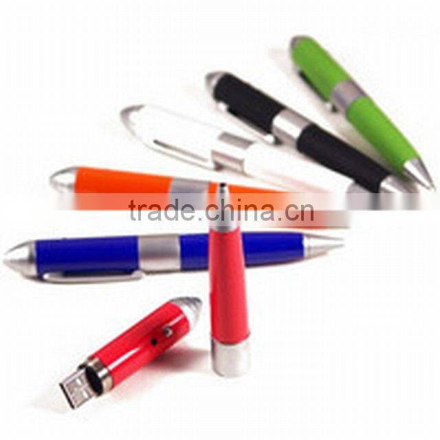 Popular promotional gift ballpen usb flash memory drive