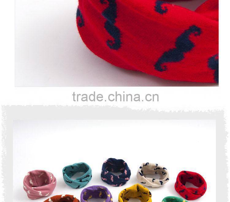 2014 Newest Cute Popular Beard Knit Circle Loop Baby Winter Scarf