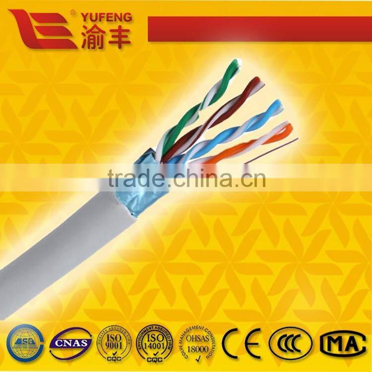 colours Copper network cable 2/4pairs 24awg UTP Cat5e cable 305m