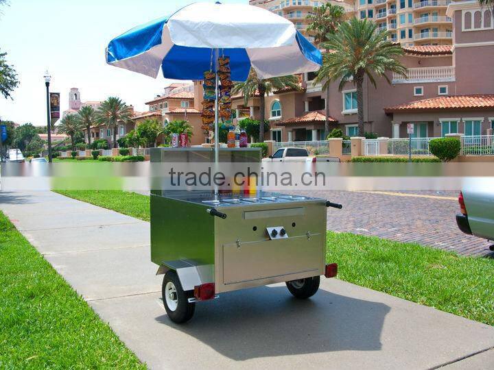 Most popular used mobile hot dog kiosk cart best China hot dog vending trailer