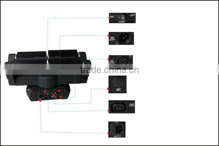 Moving Beam RGBW LED Spider Light 8*10W