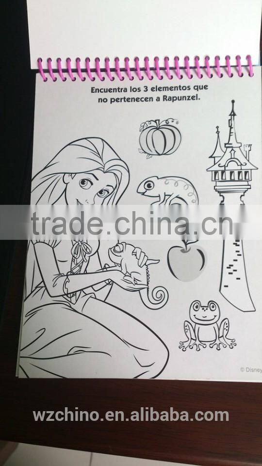 2016 Japanese educational magic water coloring book with water pen