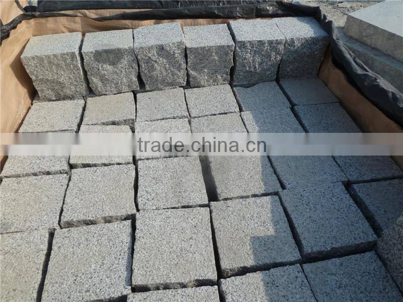 china cheapest grey granite cube for paving