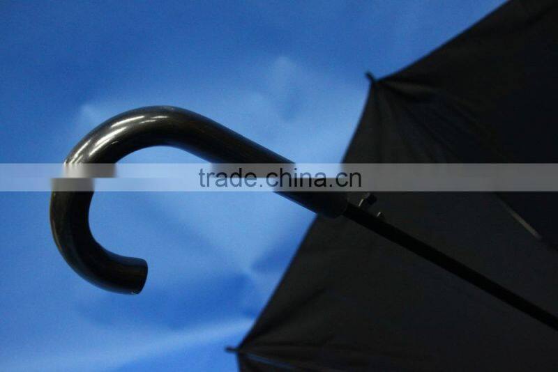24 inch x 8 ribs high quality lower price promotional auto-open walking stick umbrella