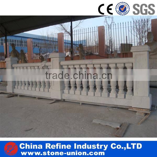 white natural stone garden pillars&barriers