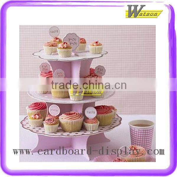 Simple Elegant 3 Tier Paper Cupcake Stands Wholesale