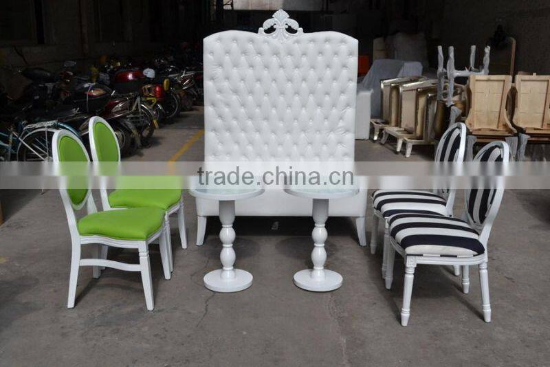 Elegant high back lounge wedding furniture set XYN432